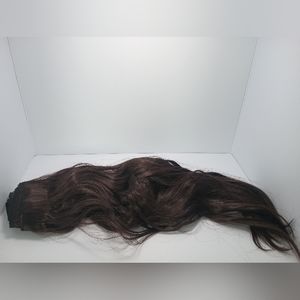 MSBelle SYNETHETIC Clip In Long Wavy Hair Extensions Ombre BlackBlonde 4pcs 20in